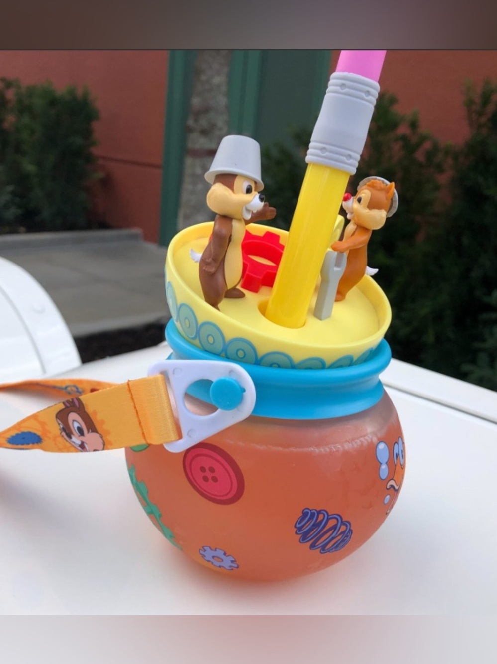 2026 Disney Parks Disney World Chip & Dale Ani-Made Fish Bowl Sipper Cup New